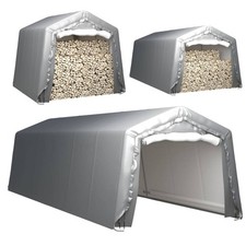 Zeltgarage Metall Garagenzelt Carport Winterfest Lagerzelt Partyzelt 3x3m 3X6m
