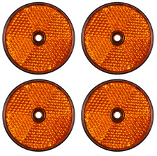 4x Reflektor Orange rund Ø 60