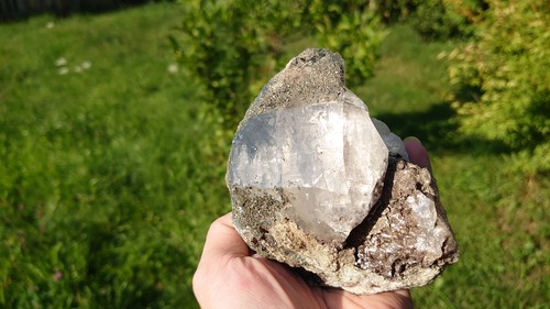 Alte bergkristall stufe aus - alte, bergkristall-stufe