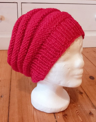 Mütze rot wolle - rot, handarbeit