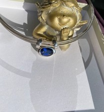 Schmuck Pierre Lang  wunderschöner  Anhänger silber - blau  Luxus Edel w. Neu 