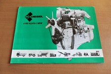 DDR Messe Prospekt 4VD14,5/12-1 SRW Dieselmotor IFA Werk Nordhausen Traktor LKW