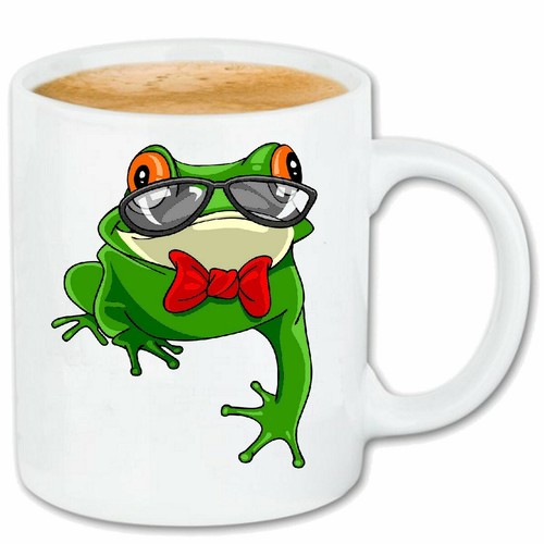 Kaffeetasse lustiger frosch - kaffeetasse,