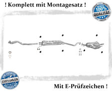 Auspuffanlage für Opel Astra G CC 1.6 Auspuff Hosenrohr Montagesatz