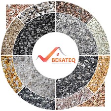 25KG Steinteppich Zierkies Gartenkies Naturstein Marmorkies Dekosteine BK-590