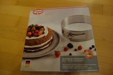 Dr. Oetker Tortenboden-Schneidhilfe Ø26-28 gleichmäßige Tortenböden Edelstahl