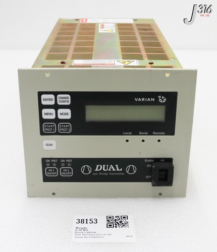 38153 varian dual ion pump - 38153, ion-pump