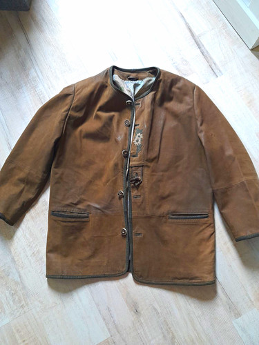 Trachtenlederjacke braun - trachtenlederjacke,