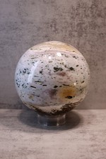 Ozean Jaspis Kugel Weiß XL ⌀  10,8 cm Mineral Kristall 