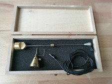 Original Thorens Mitlaufbesen Reinigungsbesen in Holzkiste messing  gebraucht