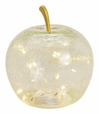 Bruch Glas LED Apfel 16 cm -