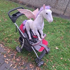 Kinderwagen mit Zubehör, Hauk Rot-grau. Mehrteilig! Autokindersitz, Maxicosi.