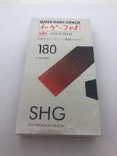 80er Jahre JVC VHS Videokassette 180 min E-180 SHG -Super High Grade NEU / OVP