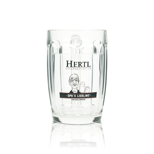 Hertl bier glas krug - glas,
