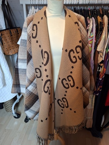 Gucci poncho cape wolle - gucci,