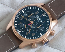 ALPINA Herrenuhr Quarz Chronograph AL-372NB4S4 Startimer Pilot