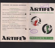 EISLEBEN, Prospekt 1935, Georg Genther ARTIFEX Schmirgelblöcke