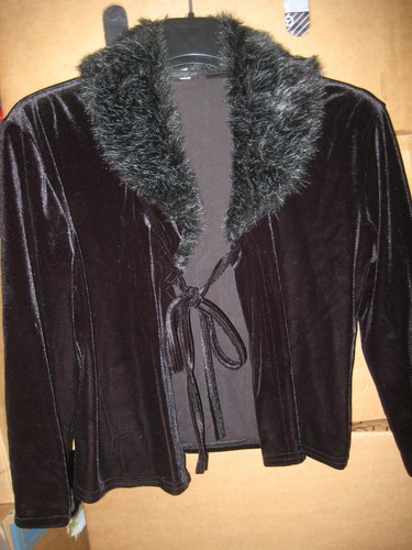 Vintage samtjacke schwarz kurz - vintage,