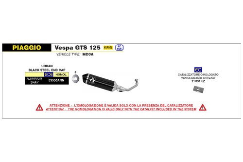 Arrow auspuff dark urban - auspuff,