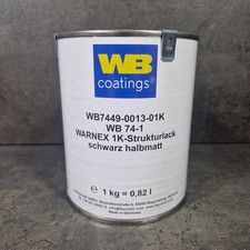 WARNEX Strukturlack SCHWARZ halbmatt 1kg incl Versand