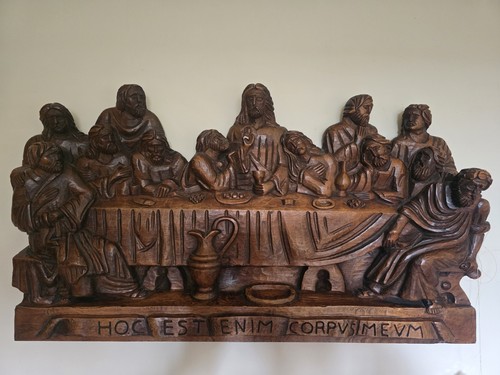 Holzrelief das letzte - holzrelief, "das