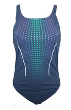 BADEANZUG SCHWIMMANZUG 8630054 ARENA W FADER HIGH ONE PIECE NAVY BUNT Gr. 44