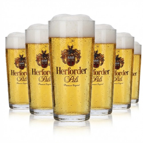 Herforder bier bierglas - 6x,