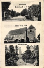 Ak Schortens in Ostfriesland, Gastwirtschaft H. Teich, Kirche,... - 10659373