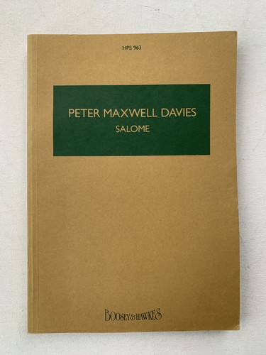 Noten maxwell davies - noten,