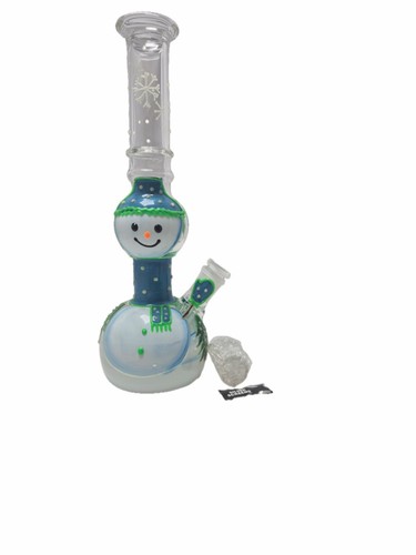 Kleine glasbong schneemann - kleine,
