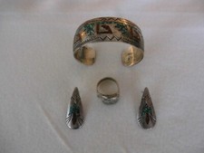 Armspange Ring und Ohrringe