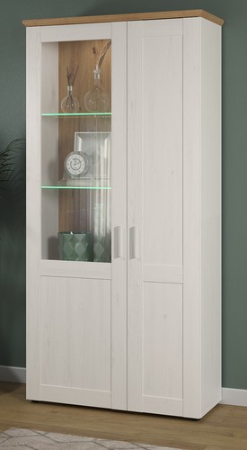 Vitrine vitrinenschrank weiß - vitrine,