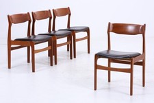 4er Set Teak Stühle von Erik Buch für Od Møbler | Mid Century Danish Design Lede