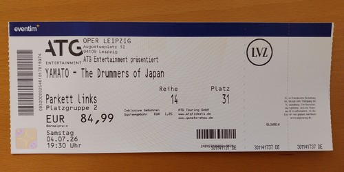 Leipzig konzertkarte für - leipzig:,
