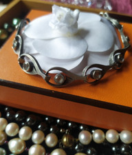 STEN & LAINE Finnland Silber 925 Bergkristall Armband Gliederarmband bracelett