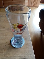 Altes dickes mundgeblasenes Weizenglas Weisses Brauhaus Mühldorf Rar 