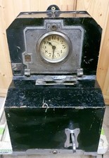 NATIONAL CLOCKING IN MACHINE VINTAGE TIME RECORDER