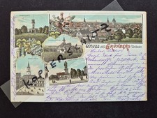 c0838 Litho Gruss a. GRÜNBERG Niederschlesien Schlesien - 1898 !