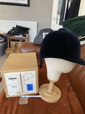Brandneu Caldene "The Hunt Cap" Beagler Marine Samt Größe 57-58 7-71/8