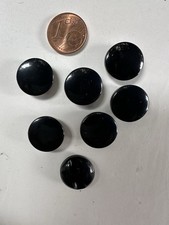 7 Knöpfe❤️❤️ Blusenknopf Kostümknopf Augen schwarz Drop Öse halbkugel 15/6mm