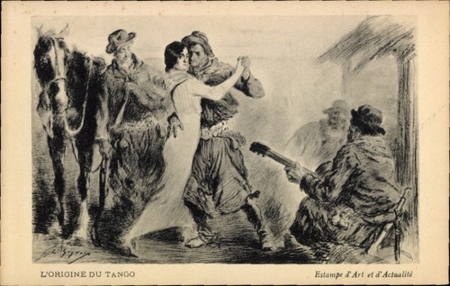 Künstler tango tanzpaar - künstler,