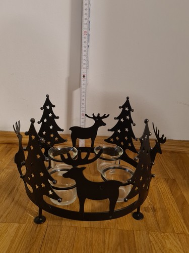 Nachhaltiger adventskranz mit - nachhaltiger,