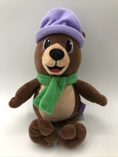 Milka Bär Lila Mütze Schal