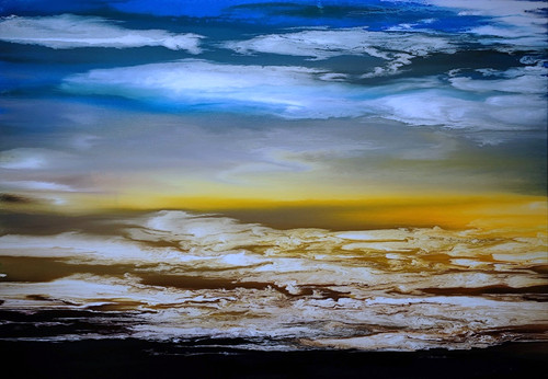 Abstrakte malerei landschaft - abstrakte,