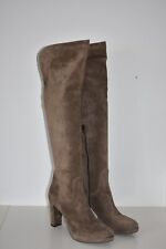 EXTREME * Overknees Stiefel mit Plateau aus Wildleder in Braun Größe 41