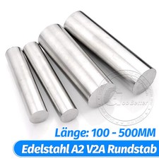 Edelstahl Rundstahl Rundstange blank 3-50mm Rundmaterial 1.4301 Länge wählbar