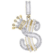 10k gelbgold baguette diamant - baguette,