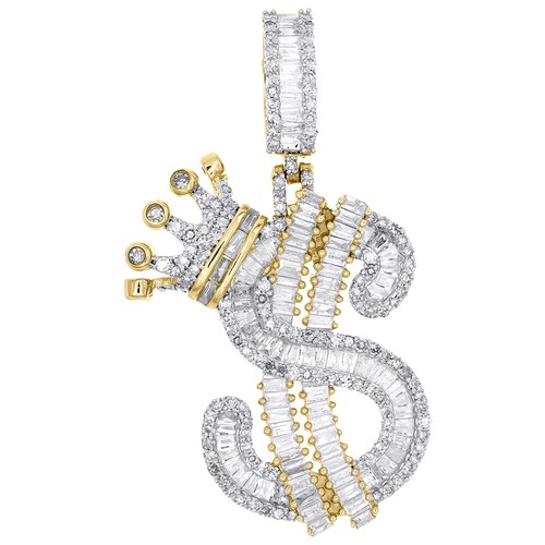 10k gelbgold baguette diamant - baguette,