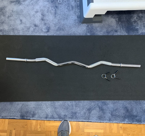 Langhantelstange 180cm gebogen