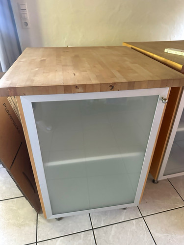 Schrank weiß mit glastür - mit,